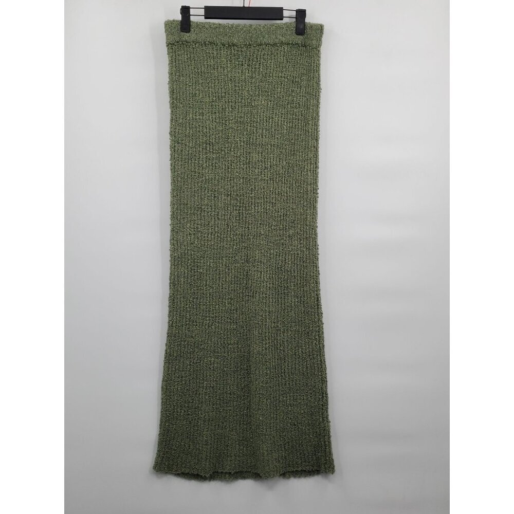 Asos Edition Column Knitted Maxi Skirt Women Size Medium NWT Moss Green